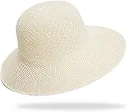 [Edong] Ydong Man Farmer Summer Grass hat Sun hat Knitting Straw hat Breathable Folding Fisherman Cap,Beige