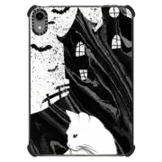 iPad mini (6th gen) iPad Impact Case White cat and monster house - Halloween