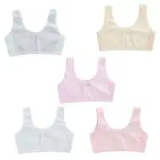 Girls Cotton Blend Built-Up Stretch Sports Bra Soft Stretchy Cotton Blend Bras