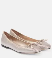 [Jimmy Choo] Jimmy Choo Elme glitter ballet flats AU 12 neutrals