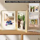 Double Picture Frame 7 x 5Inch Metal Hinged 2 Photos Frame Desk Picture HumEb