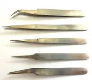 Soba Set of 5 Precision Engineers Tweezers in Wallet