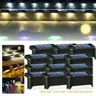 Solar LED Bright Deck Lights F Outdoor Garden Patio Railing Decks Path Lighting