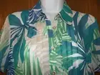 NEW WOMEN'S JACLYN SMITH GREEN BLUE BLOUSE SIZE SMALL MSP $24.99