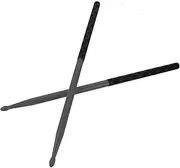 TOGEVAL 3 Pairs Nylon Drumsticks with Non Skid Covers Lightweight Percussion Drumsticks for Beginners Comfortable Grip for Practice Anywhere Durable Portable Jazz Drum Sticks