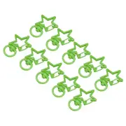 Swivel Clasps Snap Hook, Star Shape Lobster Claw Clasp for DIY Green 16Pcs