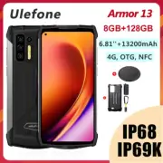 Ulefone Power Armor 13 Rugged Phone 8GB 128GB 48MP Rear Camera 13200mAh OTG NFC