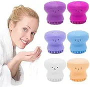 Mistie Hub Silicone Facial Cleansing Brush Face Exfoliator Massager Beauty Tool (Multi) 1 piece