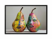 Two Pears Framed Print Fine Art Poster Print
