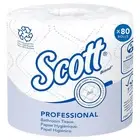 100% Recycled Fiber Standard Roll Toilet Paper – 80 Rolls, Individually Wrapped