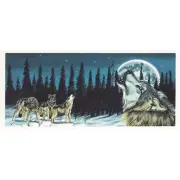 Wolf Howling at the Moon Mug Wrap Overglaze Ceramic Decals