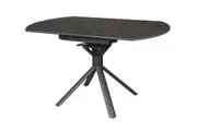 VI Riff Metal Leg Ceramic Top Extandable Dining Table