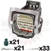 54 Way Mixed 090+040 Yazaki Receptacle Connector Kit (Engine Side) Bulkhead