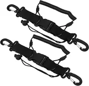 [PAIKIUU] Scuba Diving Lanyard with Scuba Diving Clips, 2 Pack Diving Hand Straps Diving Spiral Cable Retractable Spring Cord Diving Accessories with Carabiner Quick Release Buckle for Cameras and Dive,