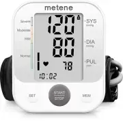 Upper Arm Blood Pressure Monitor with Speaker, 2 Users, 240 Recordings, Large Cu