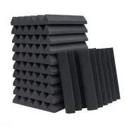 12-Pack Acoustic Panels, 2" x 12" x 12" Sound Proof Foam Panels for Wall,Fire...