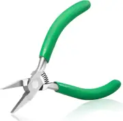 5-Inch Flat Nose Pliers for Jewelry Making Smooth Jaw Mini Duck Bill Plier for W
