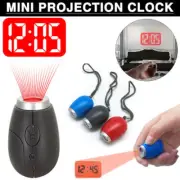 3pc Mini LCD Digital Keychain Projection Alarm Clock Time Temperature Projector