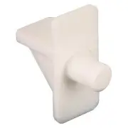 Primeline Tools Shelf Support,Plastic,1 in H,PK8 U 10138 Primeline Tools U 10138