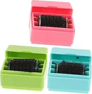 GETAJGHSD 3sets Roller Stamp Security Features Self Inking Privacy Protection for Paper Envelopes 3pcs*3