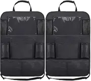 2 PCS Car Seat Back Organiser Tidy Organizer Travel Kid Storage Bag Pocket Cup Holder
