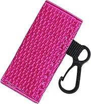 Lipstick Pouch Keychain - Compact Lip Glaze Case Holder | Lightweight Lipstick Holder Pouch Fits More Standard Round and Square Tube Lipsticks, Lip Gloss, Lip Balm
