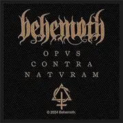 Behemoth Opus Contra Natvram Woven Patch Accessory Size