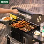 烤肉架 美式庭院BBQ燒烤爐煙熏家用碳烤戶外燒烤架烤肉爐子燒烤野外木炭【林之舍家居】