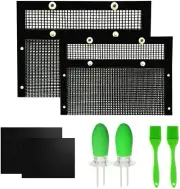 BBQ Mesh Grill Bags, Non Stick Grilling Mesh Bag, Anti Cracking Grilling Mesh Ba