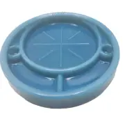 McKee Style Mosser SHINY Georgia Blue Art Glass Coaster