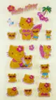 【震撼精品百貨】Hello Kitty 凱蒂貓~KITTY立體貼紙-衝浪