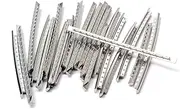 xioaue 24Pcs/ Set Stainless Steel Guitar Fret Wire 24 Fingerboard Frets 2.7mm for Acoustic Guitar Parts