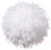 Waneway 15.7 inches Feather Lamp Shade for Ceiling Pendant Light, Lampshade f...