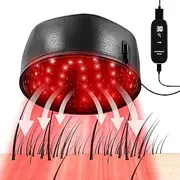 Cold Laser Cap for Hair Growth, FDA Cleared 660nm & 850nm Red Light herapy Helmet for Hair Regrowth with 120PCS Lamp, Hair Loss herapy for Men and Women (Black)