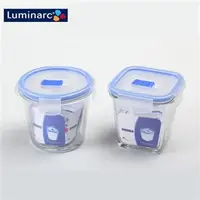 在飛比找7-ELEVEN線上購物中心優惠-【Luminarc樂美雅】強化玻璃桶罐保鮮盒2入組840ml