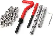 MCNVNEFSAW 30Pcs M8 Thread Repair Insert Kit Auto Repair Hand Tool Set for Car Repairing Sheet Metal Tools