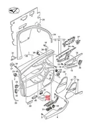 NEW AUDI Q7 4MB 4MG TRIM FOR SWITCH MURILLO BROWN 4M1959521LF1 ORIGINAL