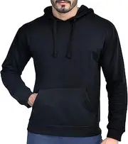 Sleepdown Essentials Long Sleeves Pullover Mens Fleece Hoodie | Lightweight Standard Fit Hooded Sweatshirt
