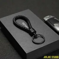在飛比找Yahoo!奇摩拍賣優惠-JOEJOE STUDIO# 汽車編織鑰匙扣男女士高檔真皮鑰