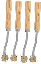 COHEALI Needle Point Tracing Wheel Set 4 Pack Fabric Tracing Wheel Pattern Cutting Tool for DIY Craft