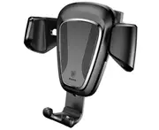 Creative Gravity Bracket Car Sensor Mobile Phone Holder Car Air Outlet Navigation Mobile Phone Holder Can Be Rotated-Black