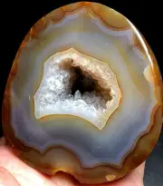 516g WOW! Agate Geode! NATURAL CARNELIAN CRYSTAL QUARTZ Geode Agate k793