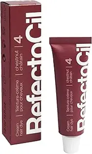 RefectoCil Chestnut (#4) Hair Tinting Kit Includes Cream Hair Dye + Liquid Oxidant 3% + Mixing Brush & Mixing Dish