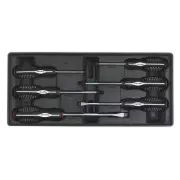Tool Tray with Screwdriver Set 6pc - Sealey TBT14 New