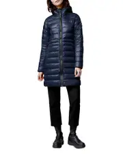 Canada Goose Cypress Hooded Mid-Length Down Coat - Black Label