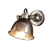 Onyx Antique Silver Wall Lamp