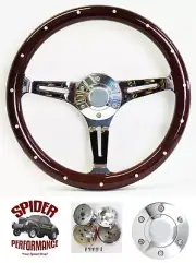 1978-1991 Econoline steering wheel 15" Dark Mahogany Wood