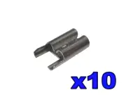 From OZ Quality 10PC 4.8mm Straight Female Spade Terminal Electrical Fitting +FP