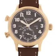 Patek Philippe Calatrava Pilot Travel Time Rose Gold Brown Dial 7234R-001