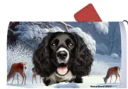 Springer Spaniel Winter Wonderland Mail Box Cover